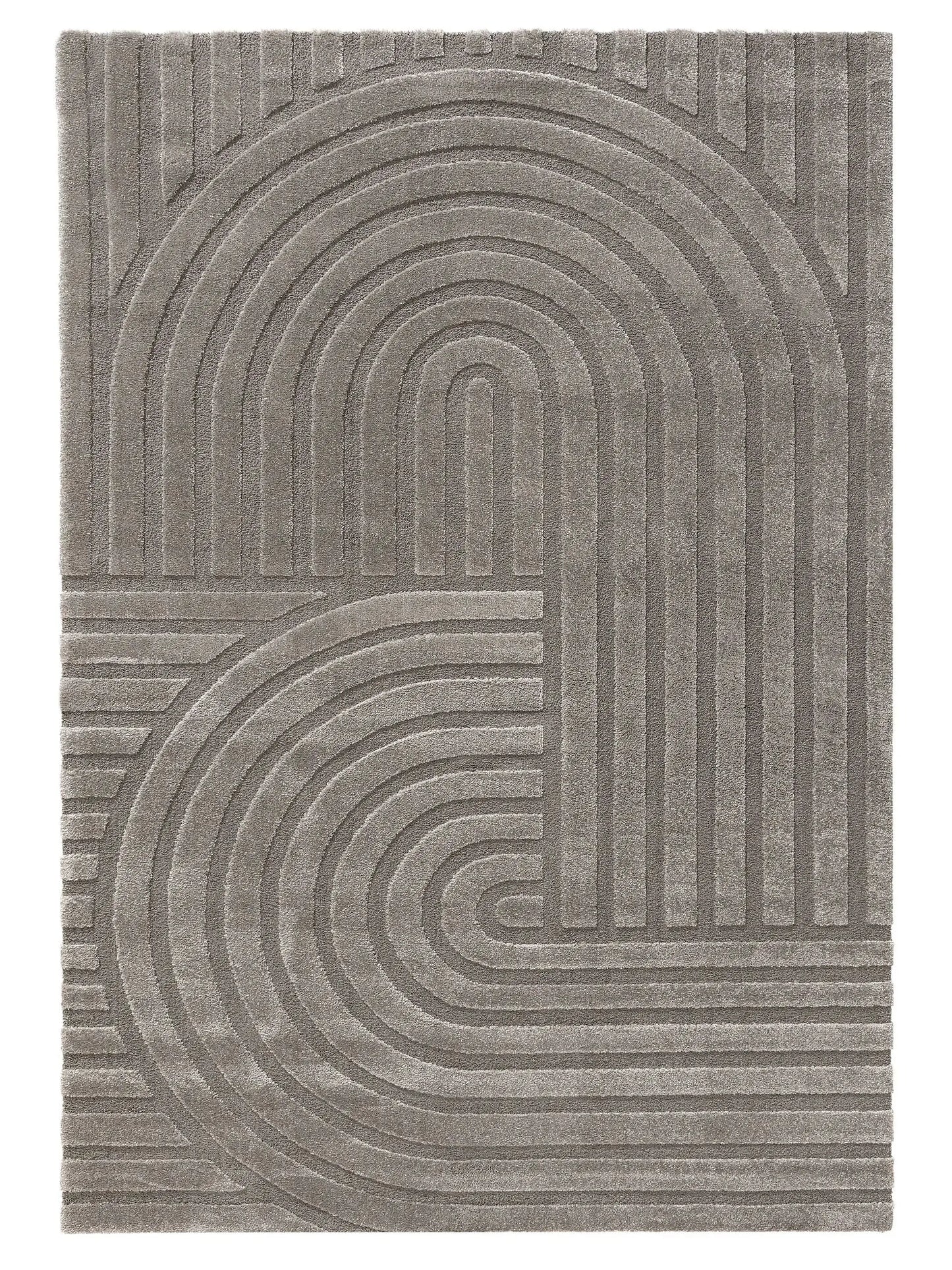 Tapis tissé à la machine EVE Gris BENUTA