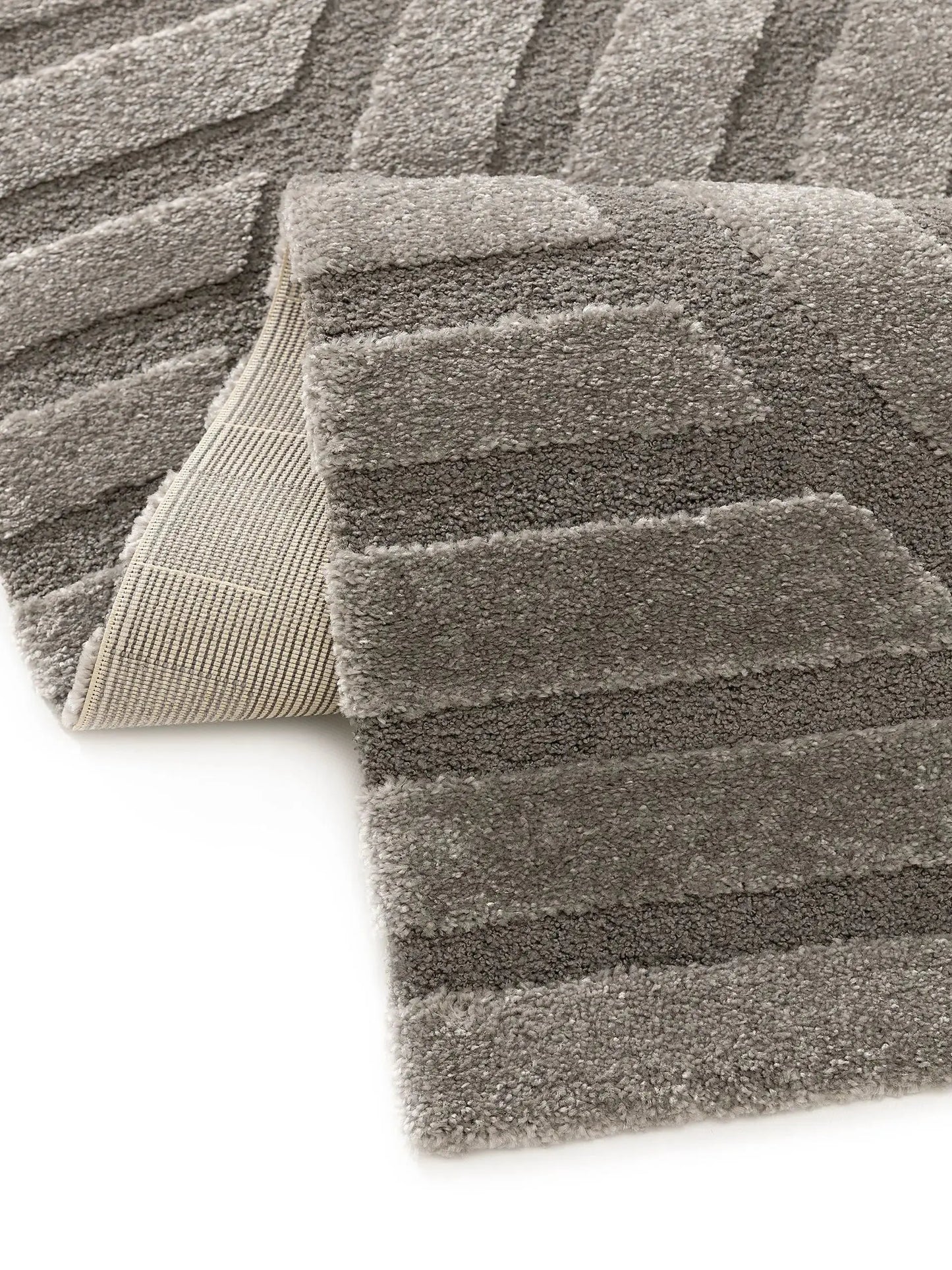 Tapis tissé à la machine EVE Gris BENUTA