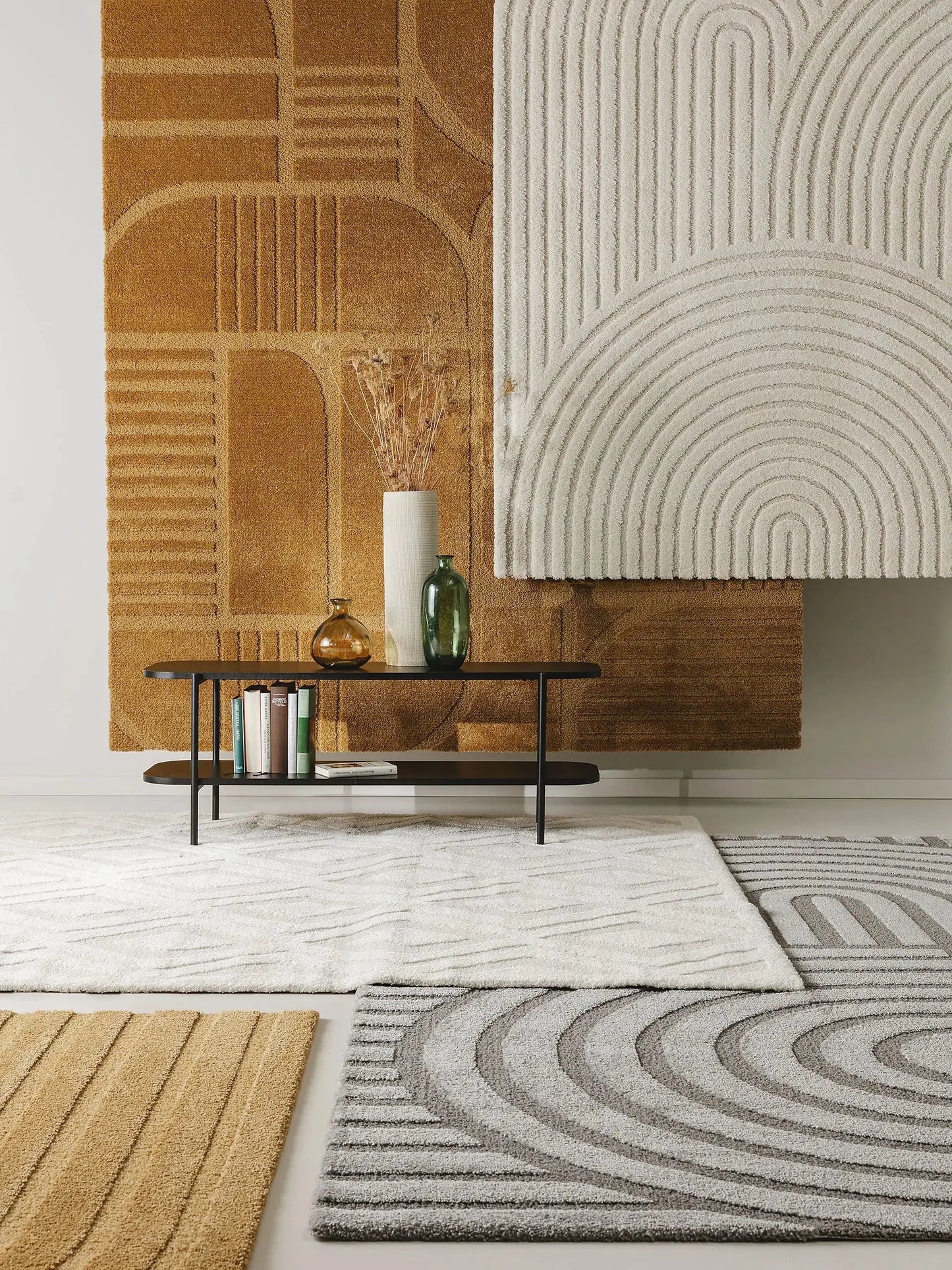 Tapis tissé à la machine EVE Jaune BENUTA