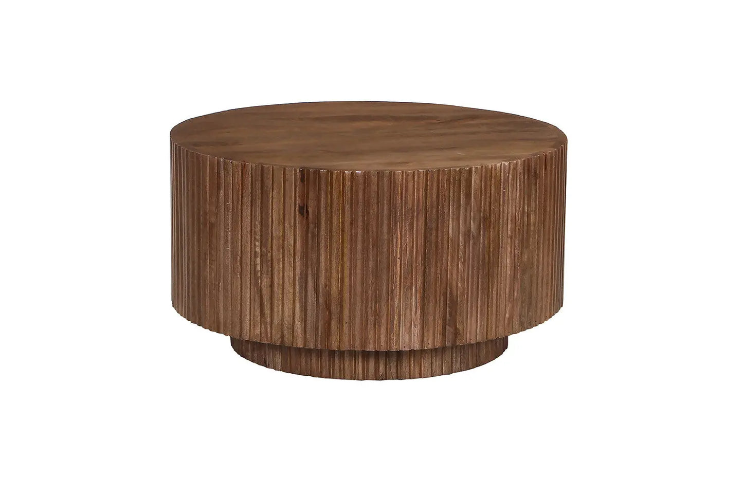 VICTORIA - Table basse Ronde en Bois de manguier Brun clair - 70 cm ROUSSEAU