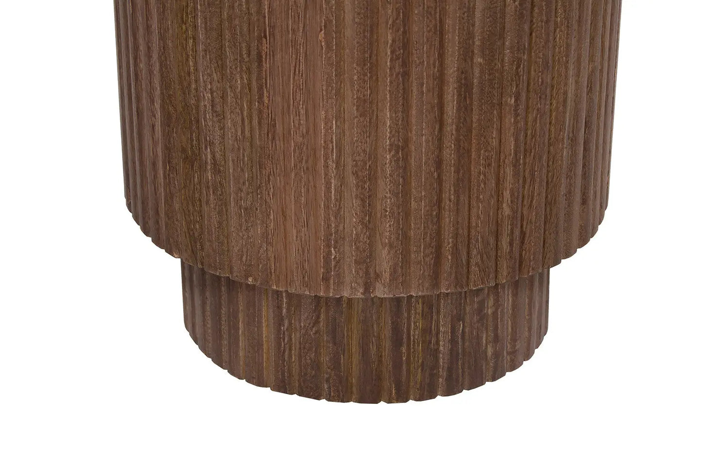 VICTORIA - Table d'appoint Ronde en Bois de Manguier Brun clair - 35 cm ROUSSEAU