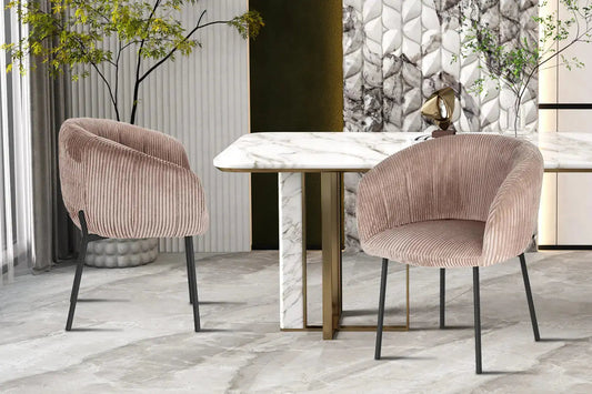 Pourquoi-choisir-une-chaise-velours-côtelé-pour-votre-salle-à-manger TIKOYA