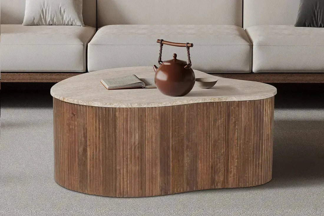 Table-Bois-Et-Travertin-Guide-Pour-Un-Intérieur-Élégant TIKOYA