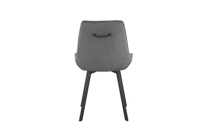 AMELIA - Lot de Chaises de Salle à Manger - 53 x 61 cm - Gris ROUSSEAU