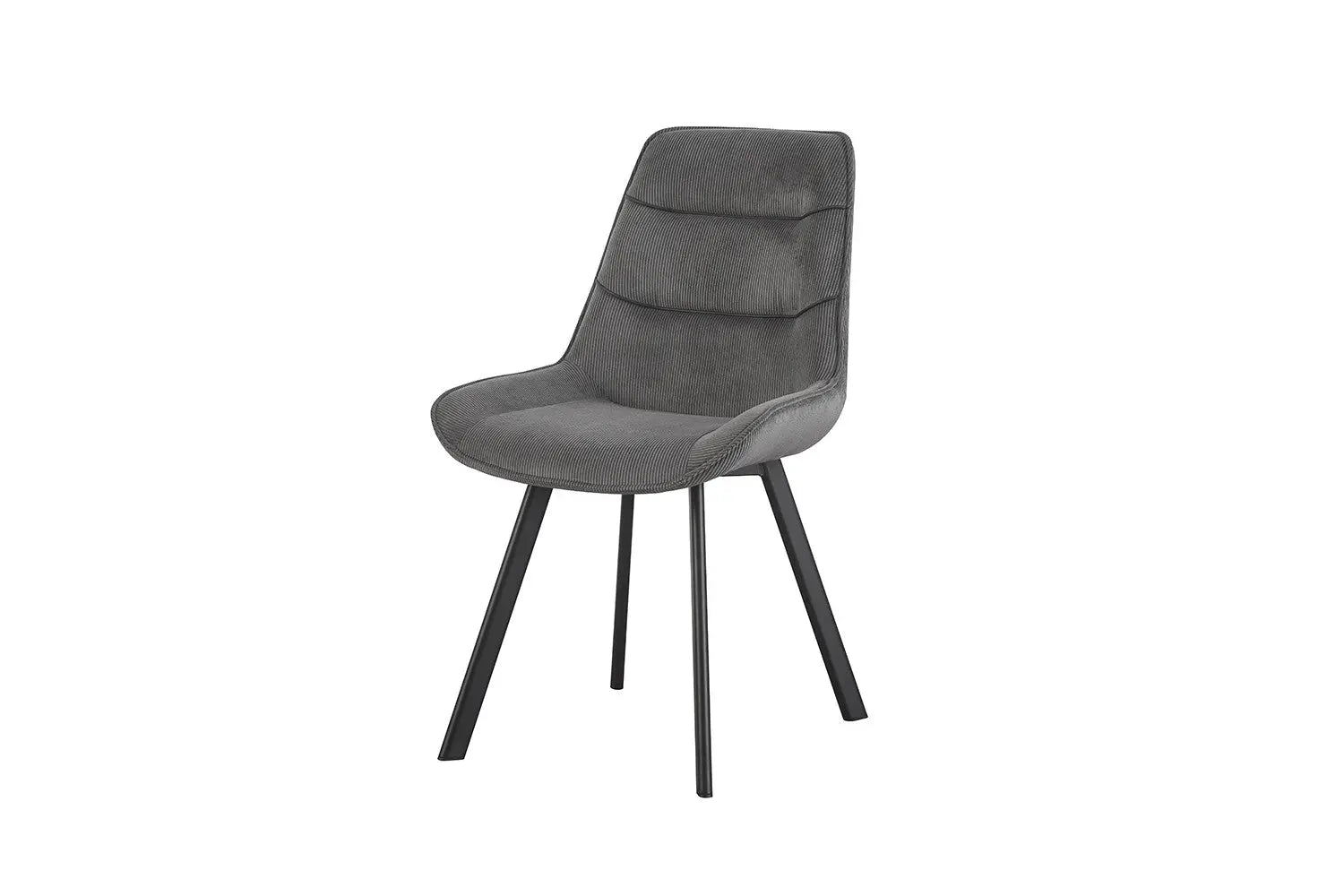 AMELIA - Lot de Chaises de Salle à Manger - 53 x 61 cm - Gris ROUSSEAU