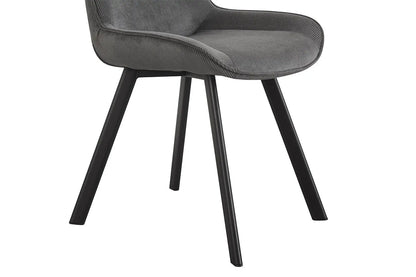 AMELIA - Lot de Chaises de Salle à Manger - 53 x 61 cm - Gris ROUSSEAU