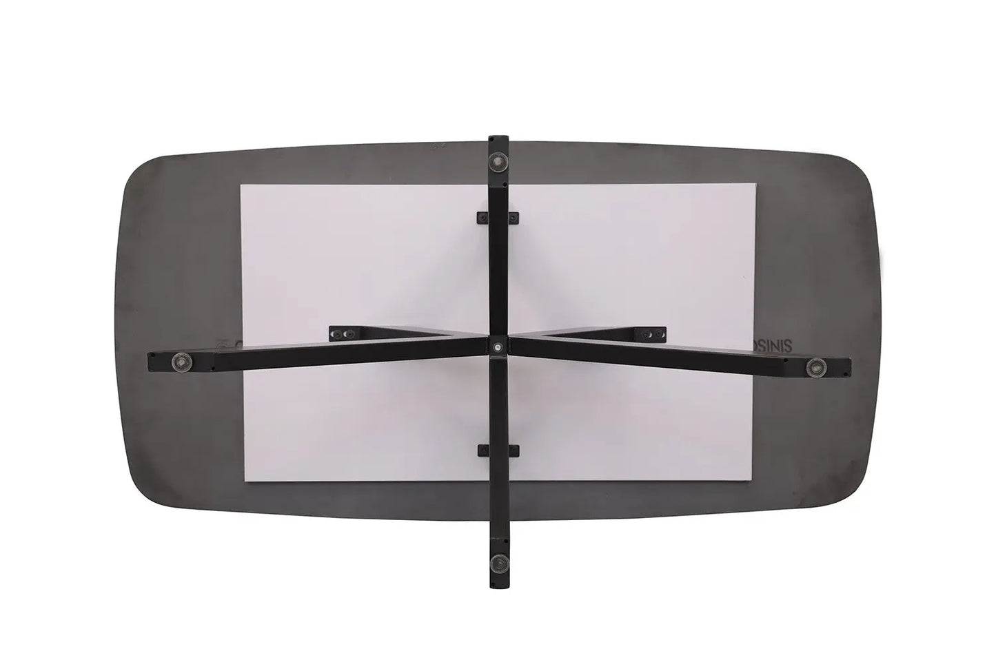 APOLLINA - Table à manger Ovale en Pierre Blanc - 180 x 90 cm - Gris ROUSSEAU