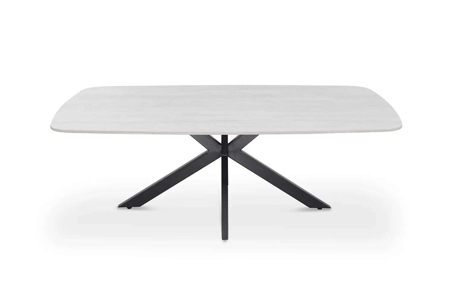 APOLLINA - Table basse Ovale en Pierre - 130 x 70 cm - Baroque Gris ROUSSEAU