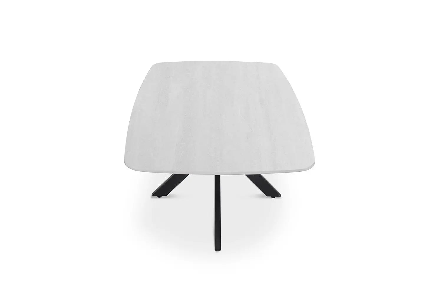 APOLLINA - Table basse Ovale en Pierre - 130 x 70 cm - Baroque Gris ROUSSEAU