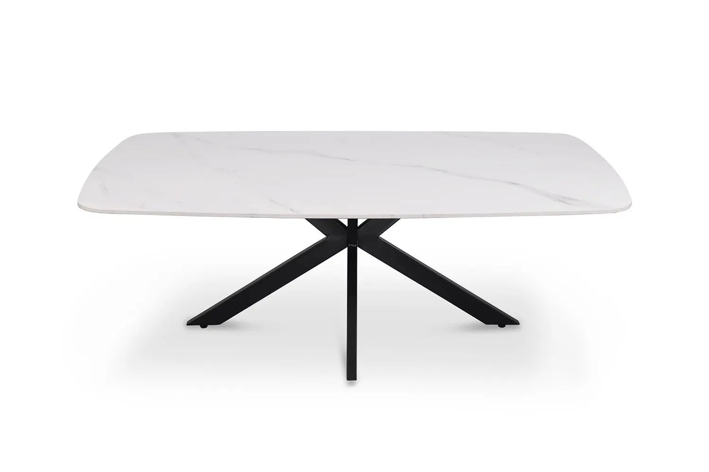 APOLLINA - Table basse Ovale en Pierre - 130 x 70 cm - Blanc ROUSSEAU