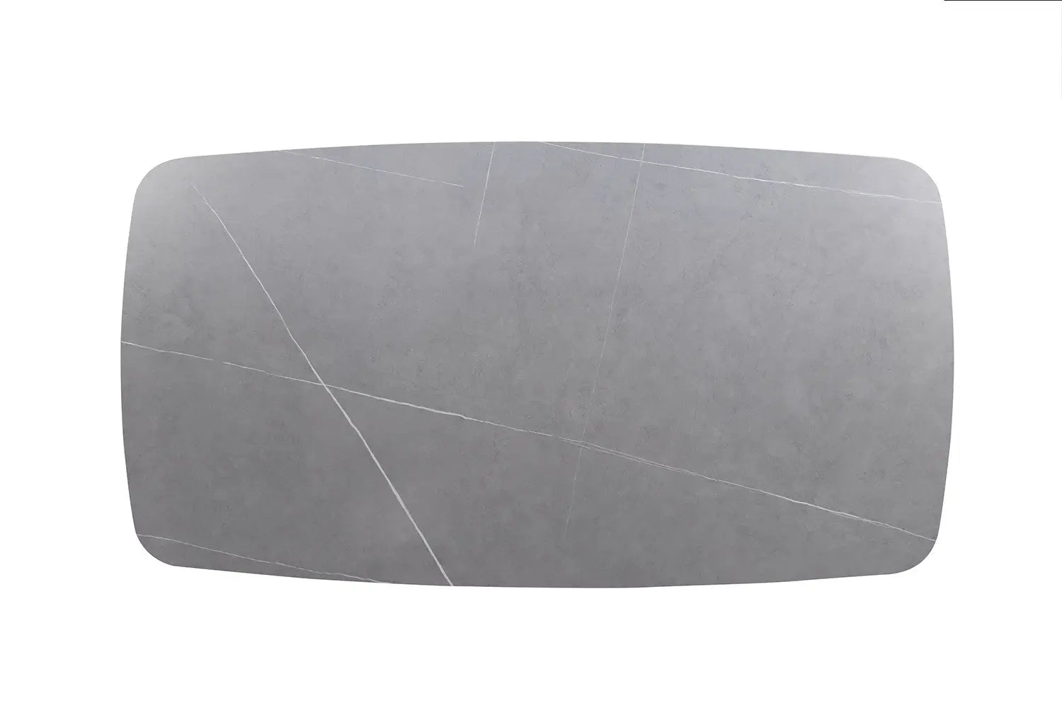 APOLLINA - Table basse Ovale en Pierre - 130 x 70 cm - Gris ROUSSEAU