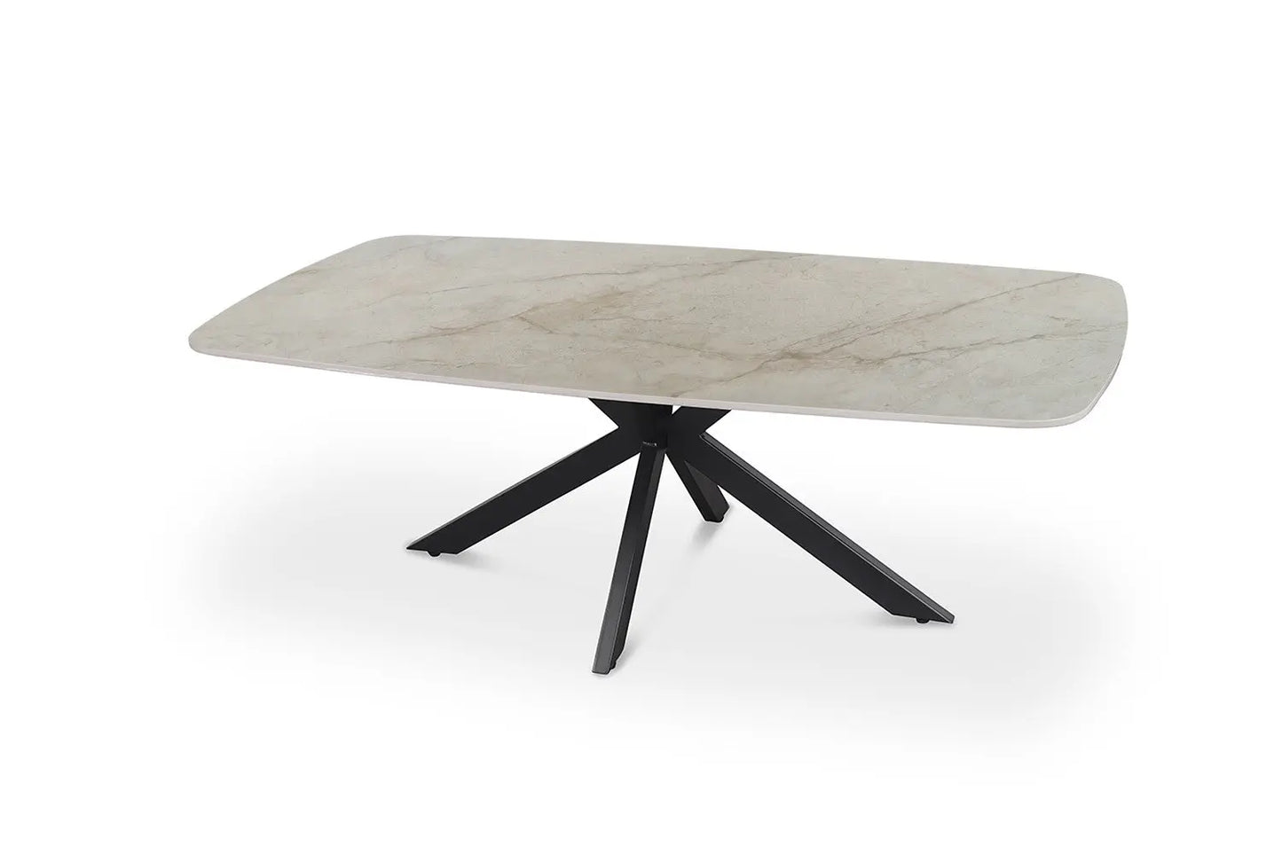 APOLLINA - Table basse Ovale en Pierre - 130 x 70 cm - Shakespear Beige ROUSSEAU
