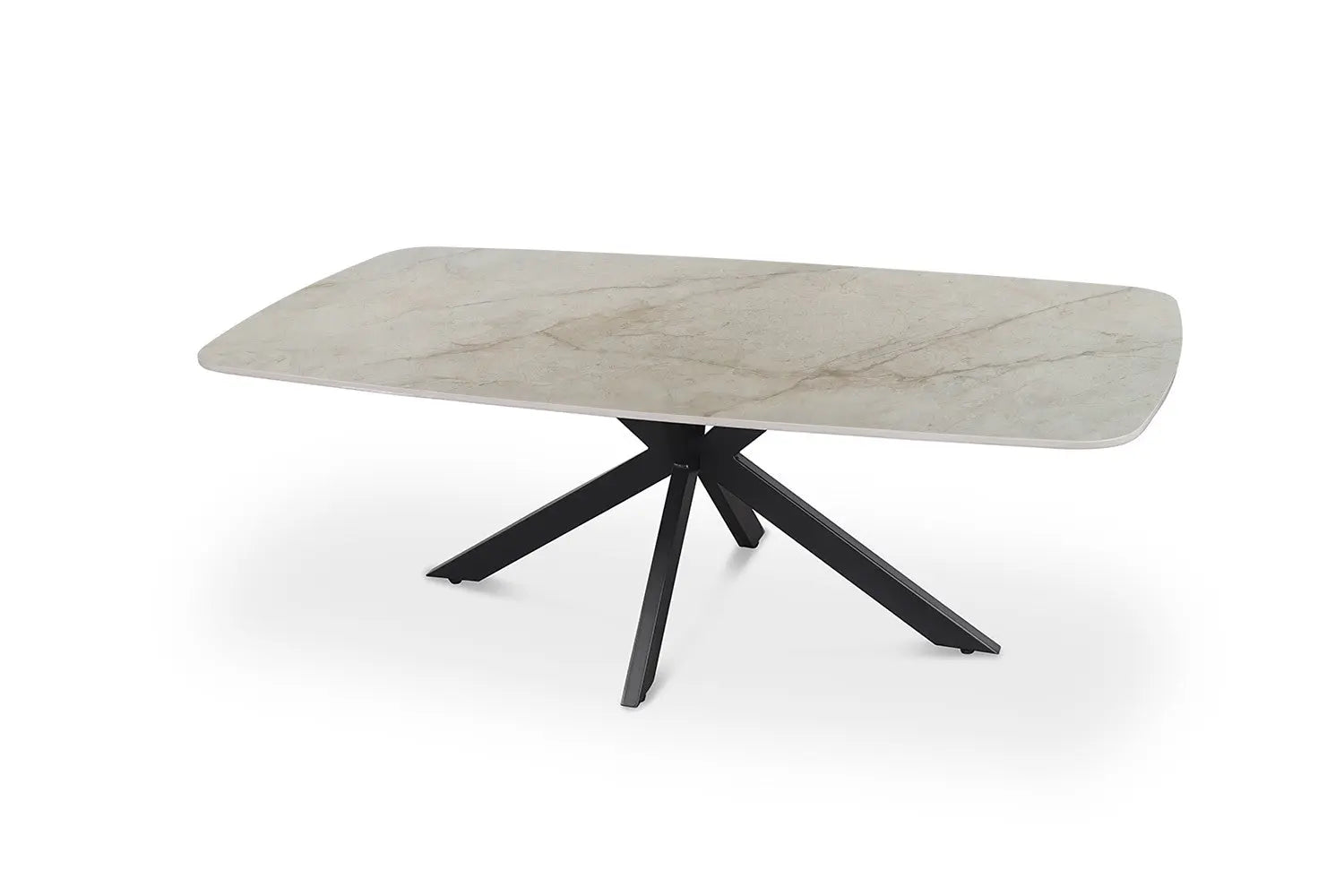 APOLLINA - Table basse Ovale en Pierre - 130 x 70 cm - Shakespear Beige ROUSSEAU