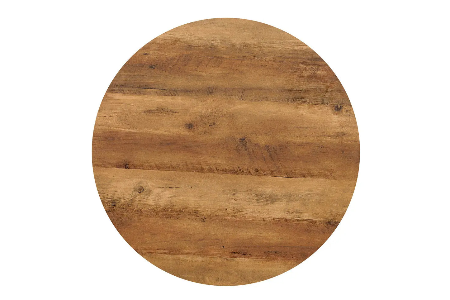 AYLEN - Lot de 2 Tables basses Ronde Effet Mango - 45-50 x 80-50 cm ROUSSEAU