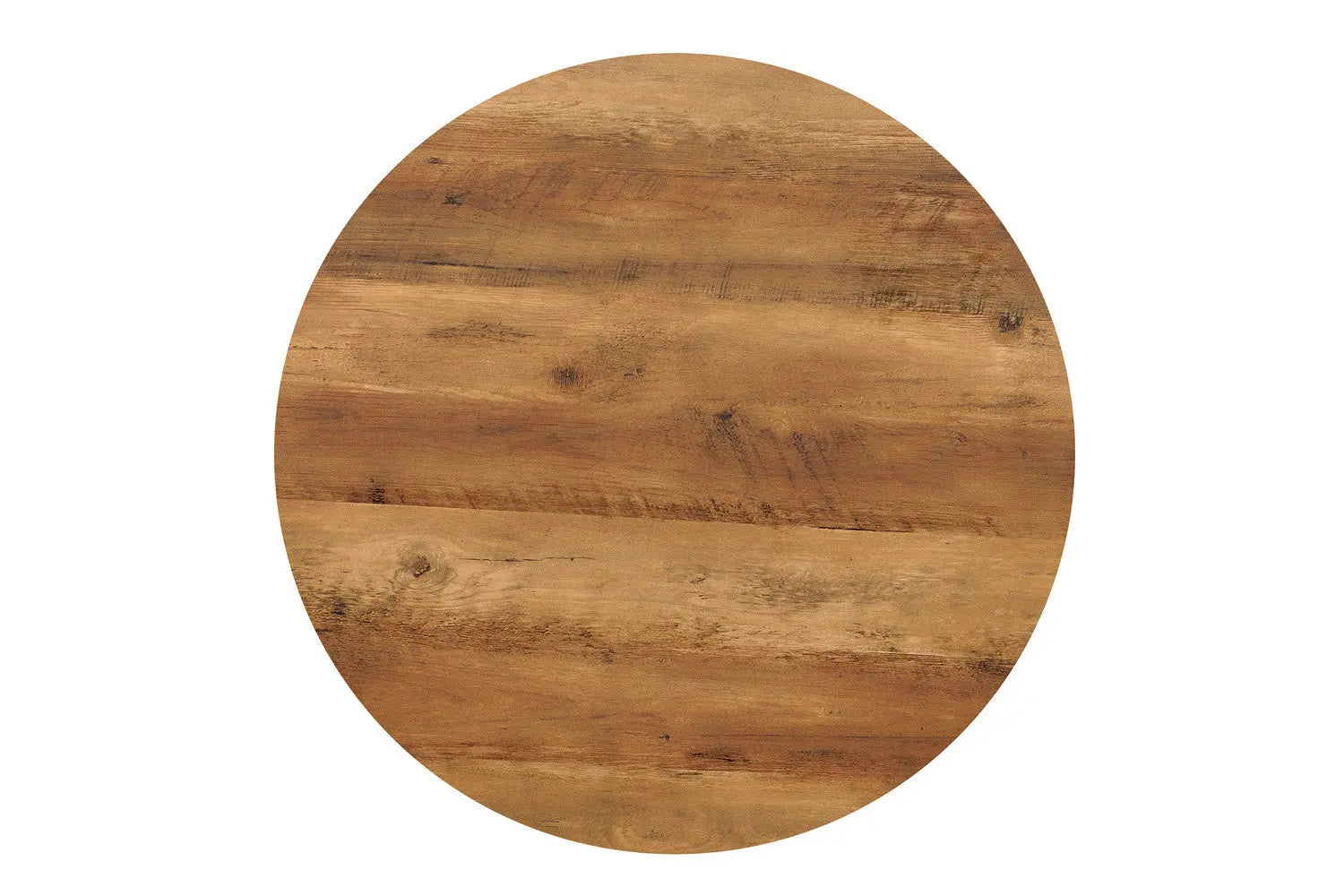 AYLEN - Lot de 2 Tables basses Ronde Effet Mango - 45-50 x 80-50 cm ROUSSEAU