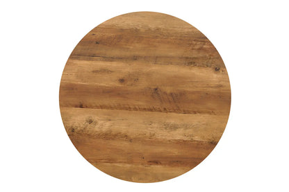 AYLEN - Lot de 2 Tables basses Ronde Effet Mango - 45-50 x 80-50 cm ROUSSEAU