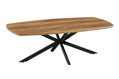 AYLEN - Table basse Ovale Effet Mango - 130x 70 cm ROUSSEAU