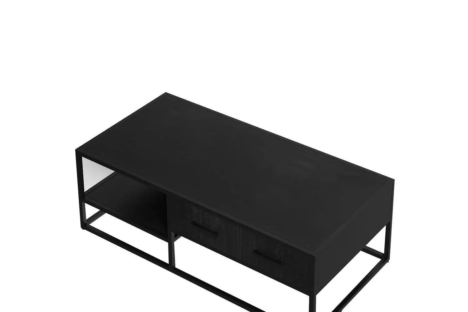 AYORA - Table Basse de Salon avec Tiroir - 120 cm - Bois de Manguier Noir ROUSSEAU