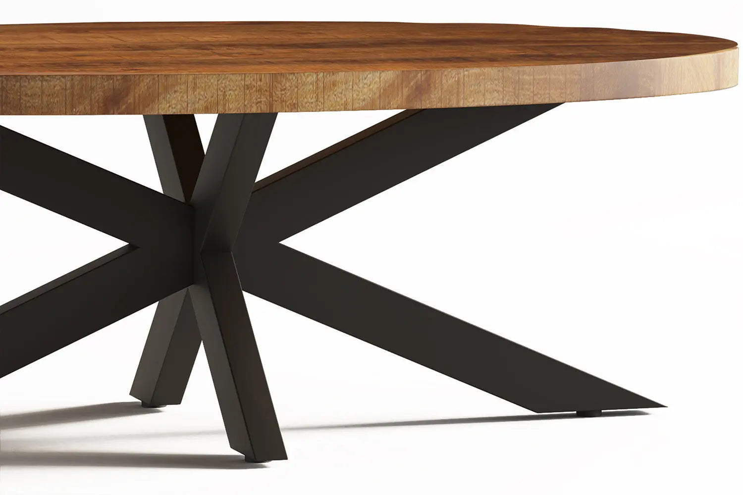 AYORA - Table basse Ovale  en Bois de Manguier - 130 x 70 cm - Bois de Manguier Brun ROUSSEAU