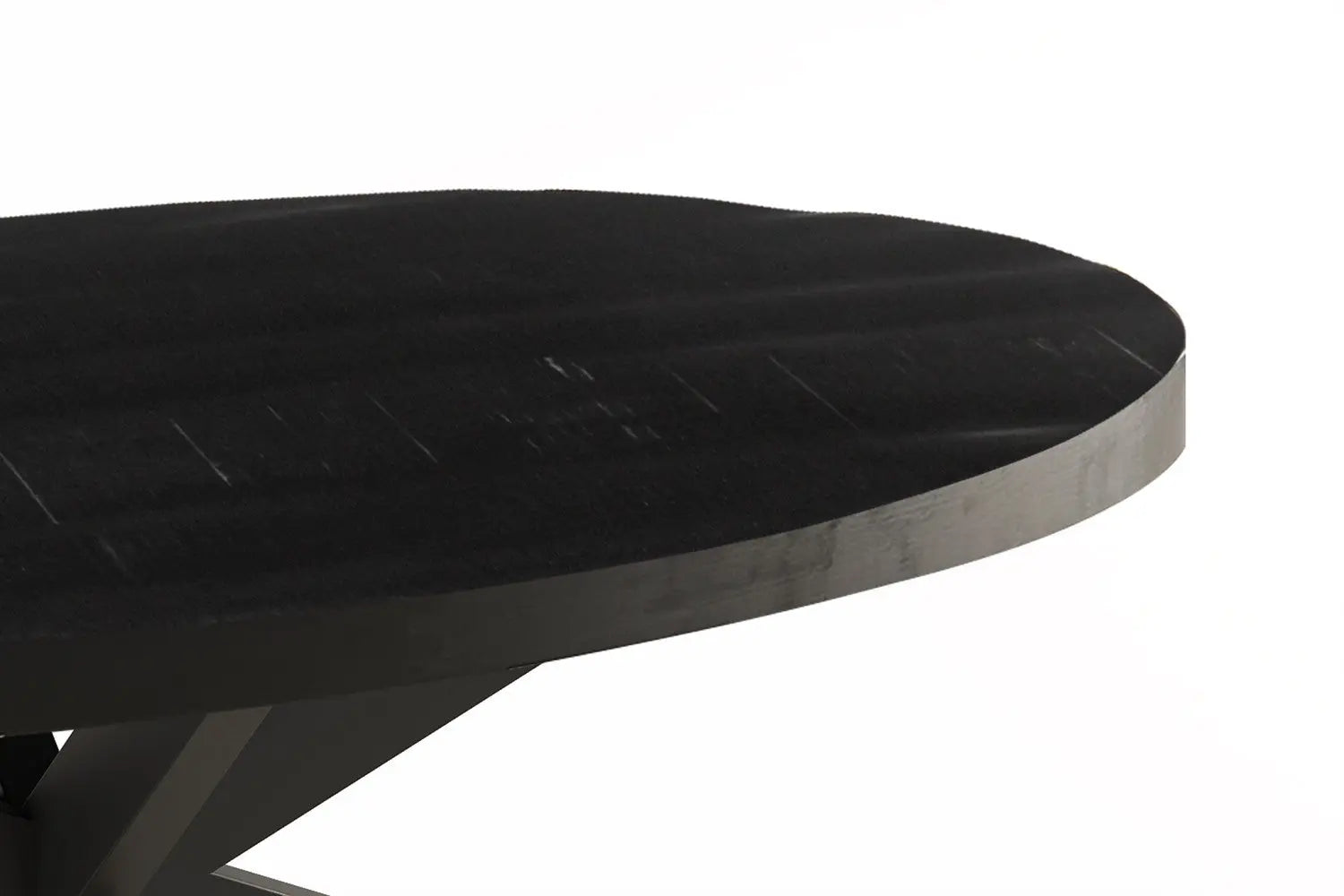 AYORA - Table basse Ovale  en Bois de Manguier - 130 x 70 cm - Bois de Manguier Noir ROUSSEAU