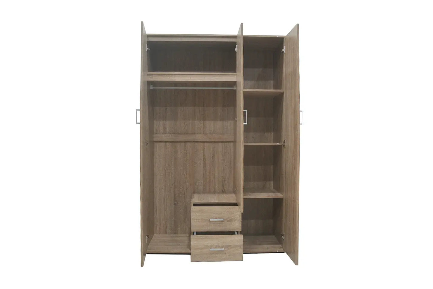 Armoire 3 portes avec miroir MARCO sonoma - 120 cm TIKOYA