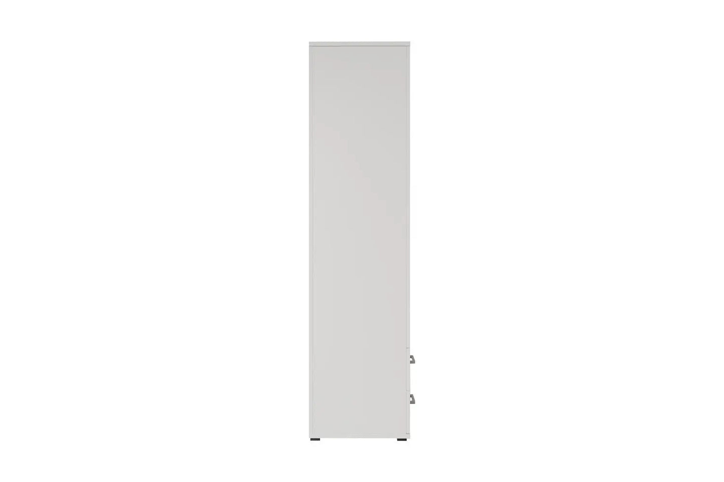 Armoire 4 portes avec 2 miroirs MARCO blanc - 160 cm TIKOYA