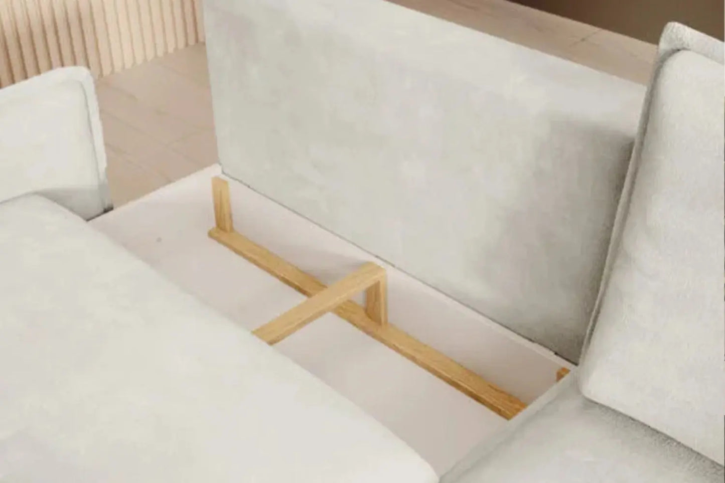 Canapé D'Angle Convertible avec Rangement GLOSSY - 226 x 162 cm WERSAL