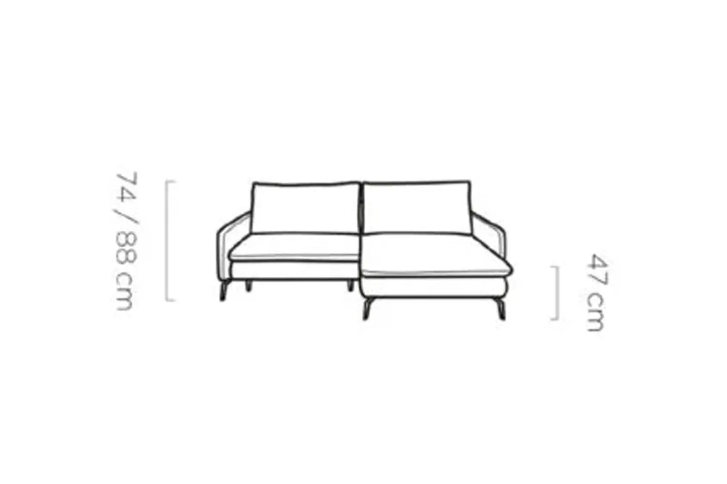 Canapé D'Angle Convertible avec Rangement GLOSSY - 226 x 162 cm WERSAL