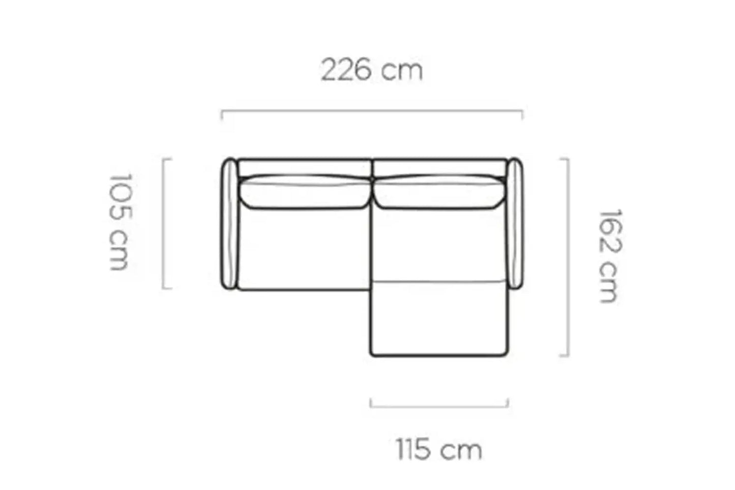 Canapé D'Angle Convertible avec Rangement GLOSSY - 226 x 162 cm WERSAL