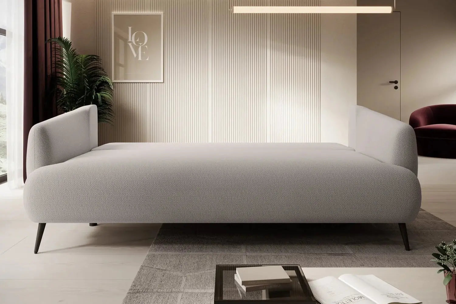 Canapé Droit Convertible CANDY - 228 x 98 cm WERSAL