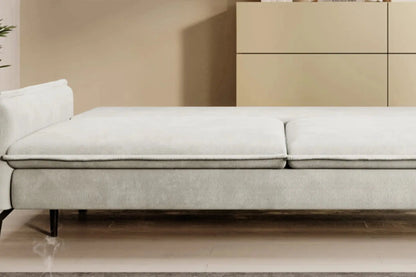 Canapé Droit Convertible avec Rangement GLOSSY SOFA - 223 x 107 cm WERSAL