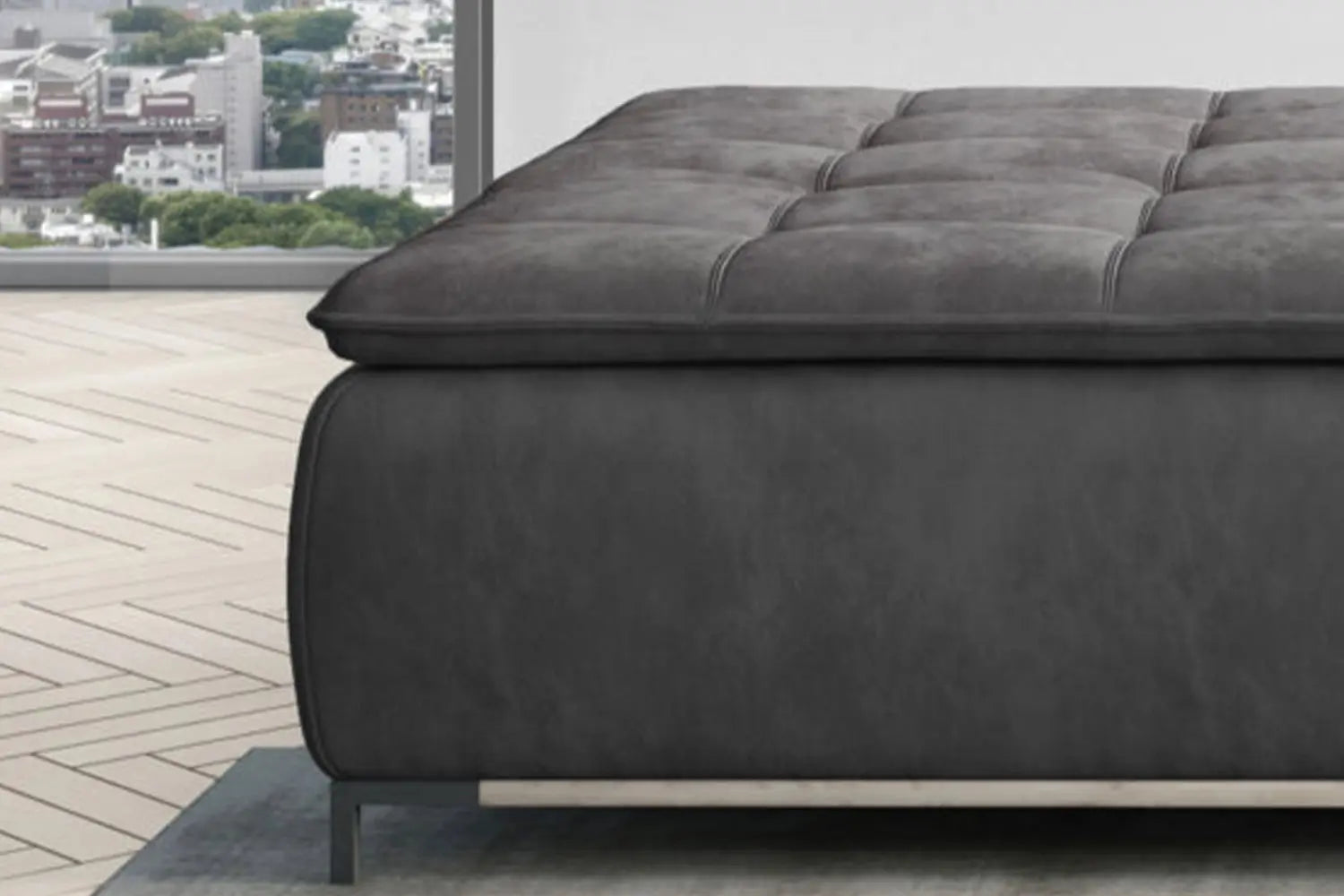 Canapé Droit Convertible avec Rangement SWEET - 204 x 106 cm WERSAL