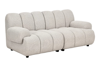Canapé Droit Modulable 2 places Sable TAZA - 190 x 95 cm HOUSE NORDIC