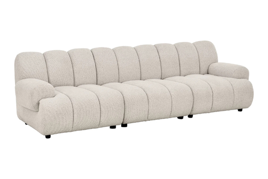Canapé Droit Modulable 3/5 places Sable TAZA - 275 x 95 cm HOUSE NORDIC