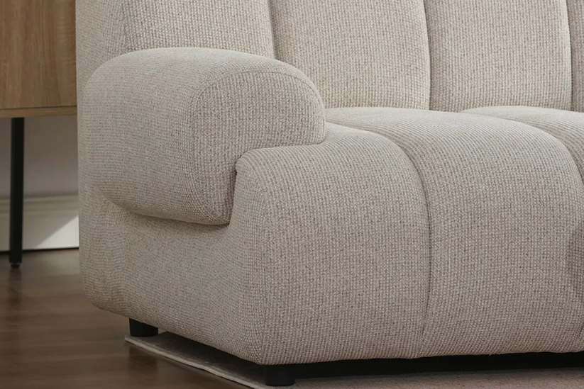 Canapé Droit Modulable 3/5 places Sable TAZA - 275 x 95 cm HOUSE NORDIC