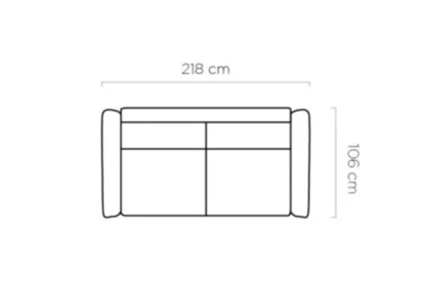 Canapé-Lit CANTO - 218 x 106 cm - Matelas intégré : 160 x 190 cm WERSAL