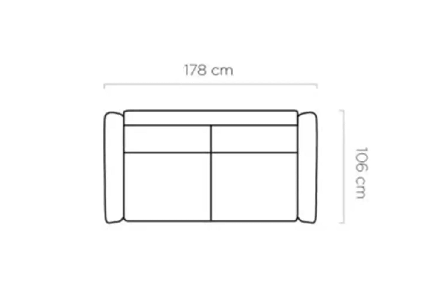Canapé-Lit CANTO - 178 x 106 cm - Matelas intégré : 120 x 190 cm WERSAL