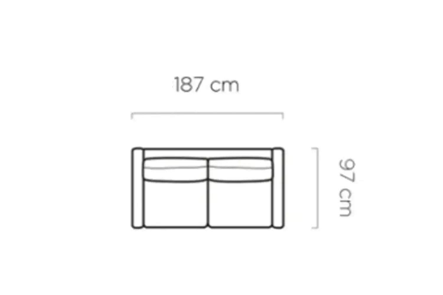 Canapé-Lit TINO SOFA - 187 x 97 cm - Matelas intégré : 140 x 192 cm WERSAL