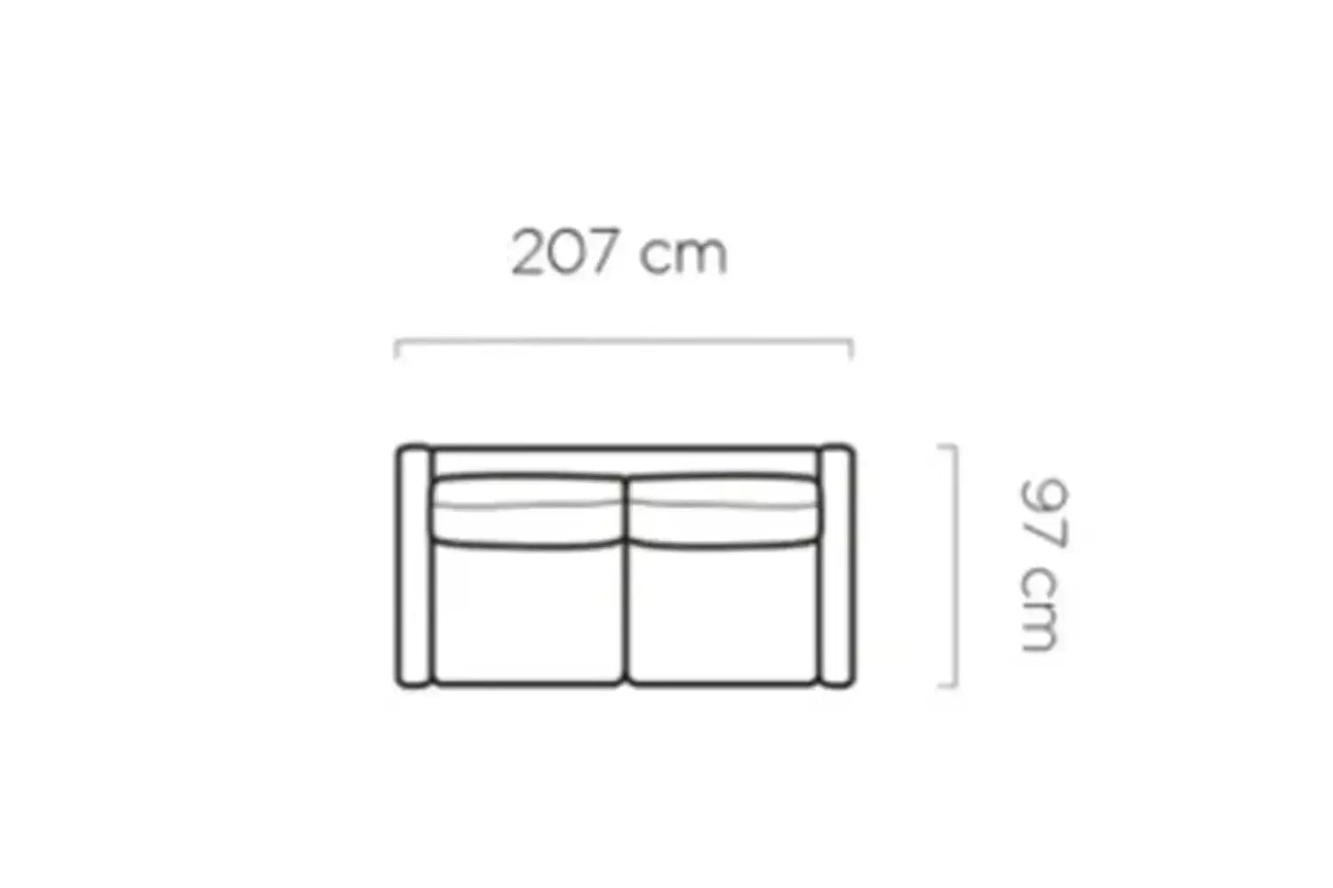Canapé-Lit TINO SOFA - 207 x 97 cm - Matelas intégré : 160 x 192 cm WERSAL