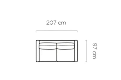 Canapé-Lit TINO SOFA - 207 x 97 cm - Matelas intégré : 160 x 192 cm WERSAL