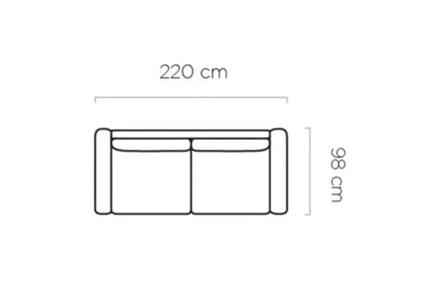 Canapé-Lit VANILLA - 220 x 98 cm - Matelas intégré : 160 x 200 cm WERSAL