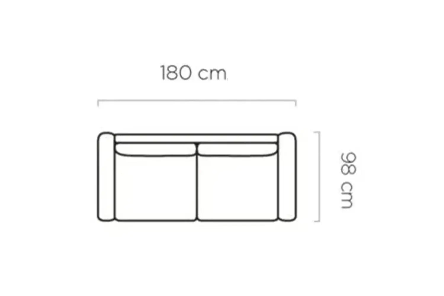 Canapé-Lit VANILLA - 180 x 98 cm - Matelas intégré : 120 x 200 cm WERSAL