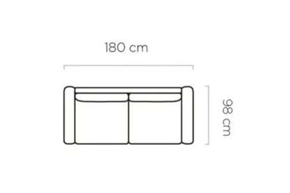 Canapé-Lit VANILLA - 180 x 98 cm - Matelas intégré : 120 x 200 cm WERSAL