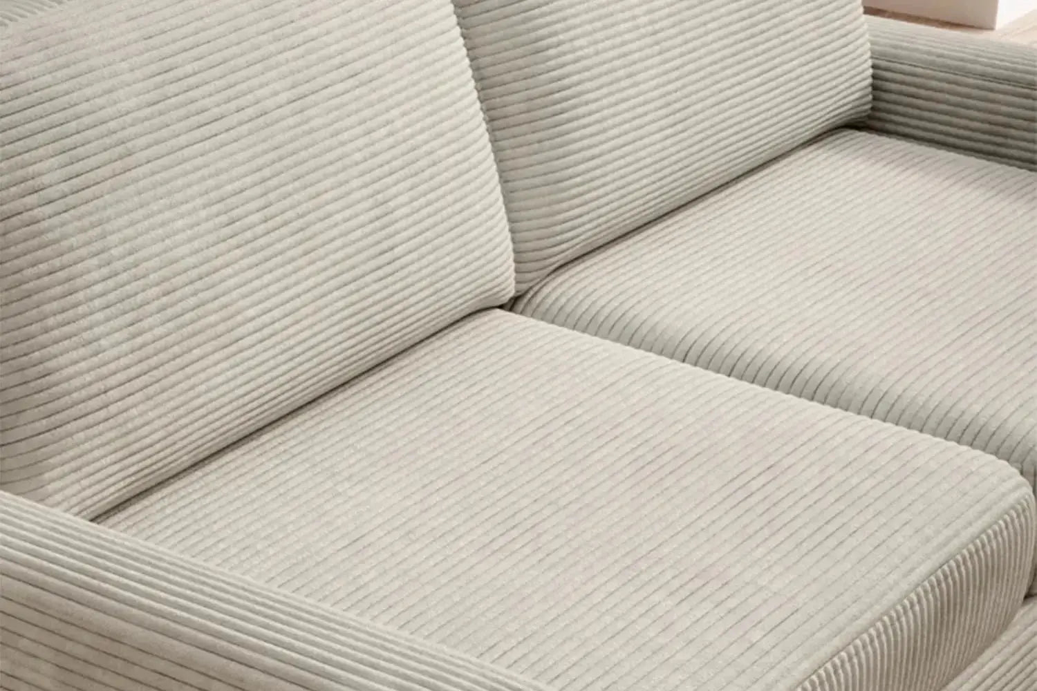 Canapé-Lit en Tissu Côtelé Beige TINO SOFA - 167 x 97 cm WERSAL