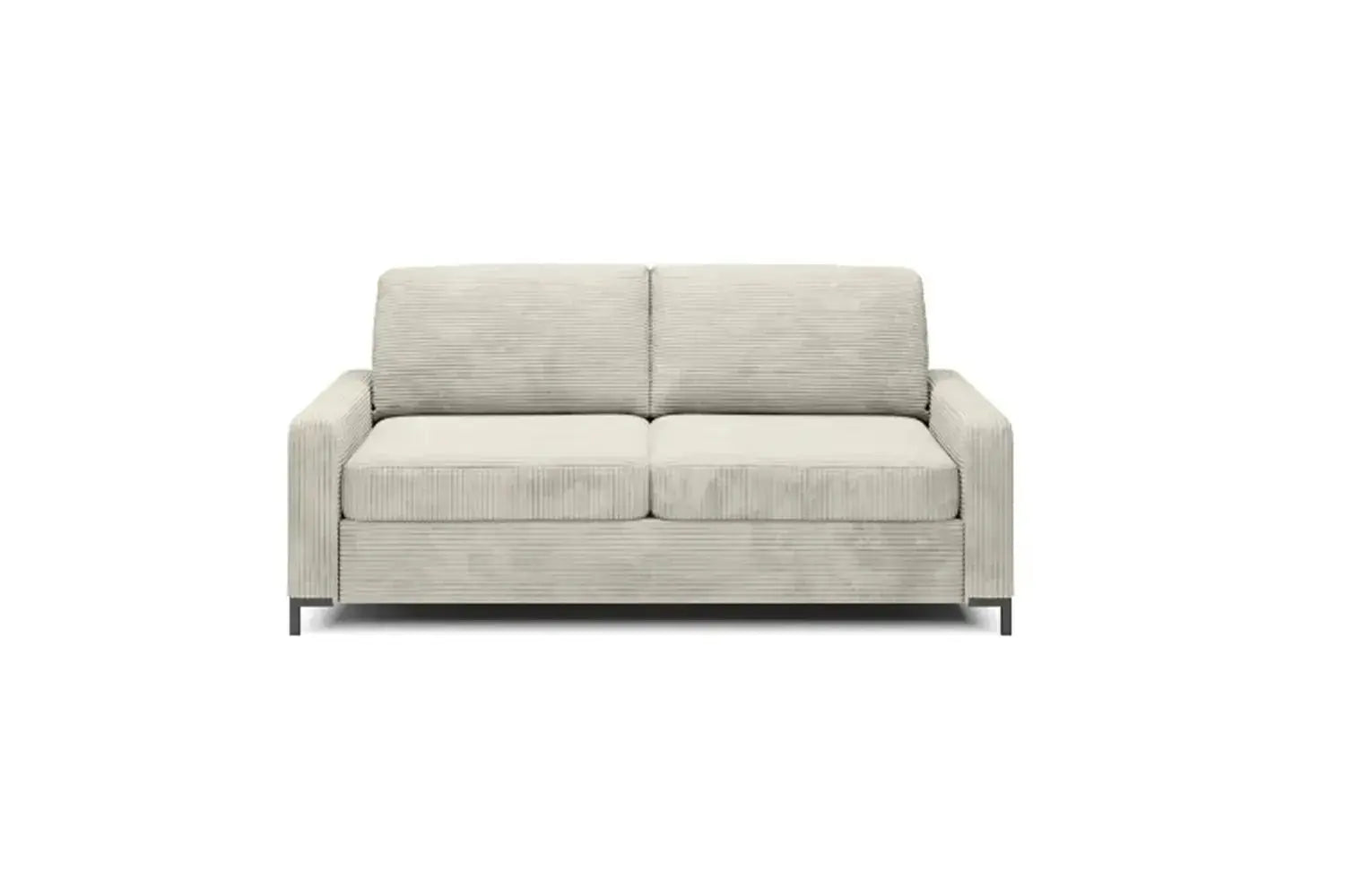 Canapé-Lit en Tissu Côtelé Beige TINO SOFA - 167 x 97 cm WERSAL