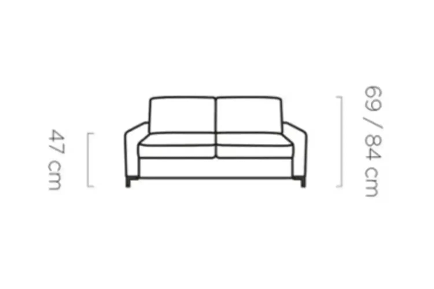 Canapé-Lit en Tissu Côtelé Beige TINO SOFA - 167 x 97 cm WERSAL