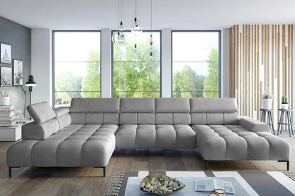 Canapé Panoramique Convertible Électrique PLAZA XL - 385 x 216x 177 cm WERSAL