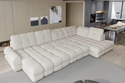 Canapé Panoramique Convertible Électrique TOLLO XL - 400 x 217 x 171 cm WERSAL