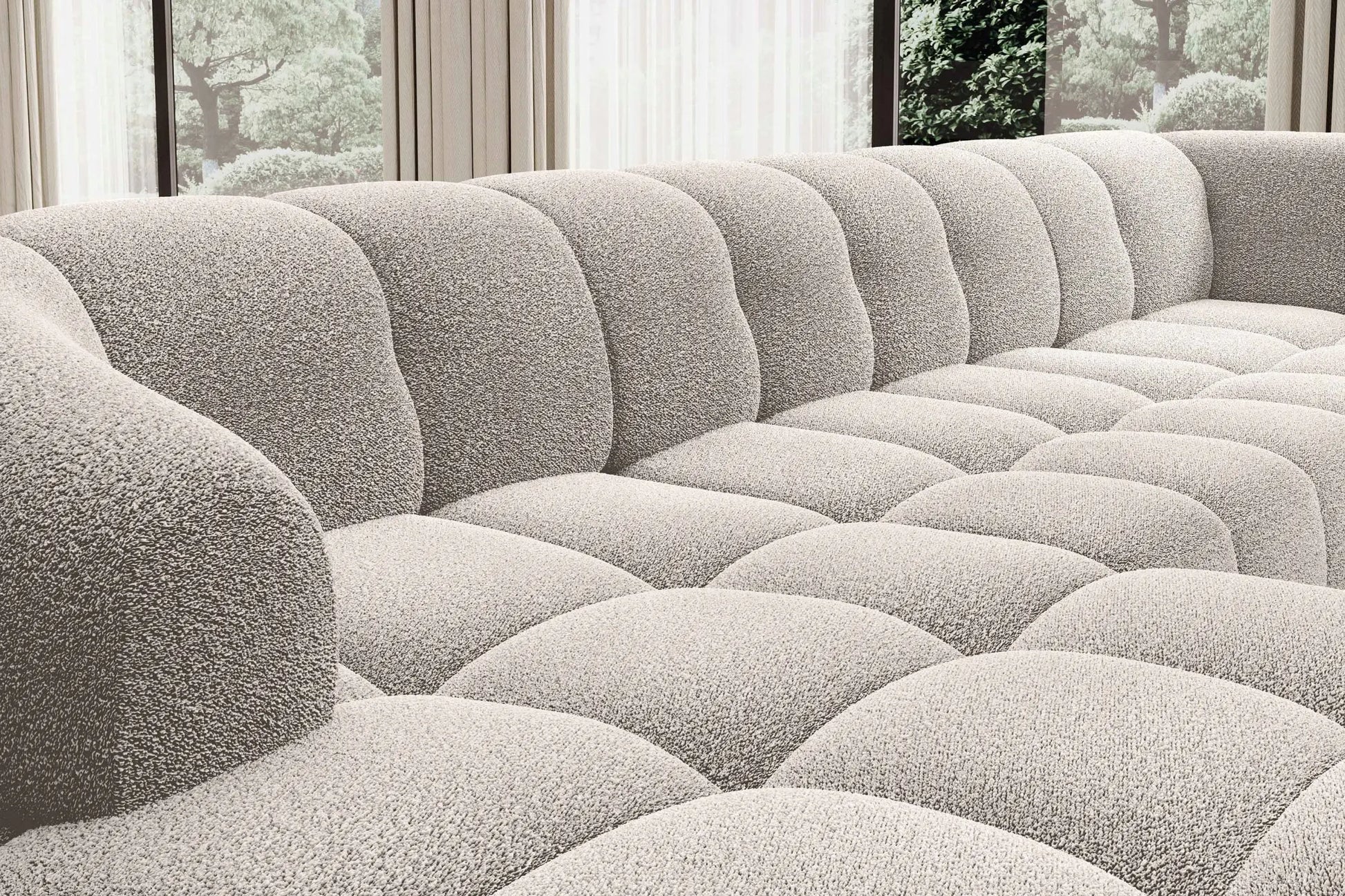 Canapé Panoramique Convertible Électrique VELPA XL - 355 x 205 x 183 cm WERSAL