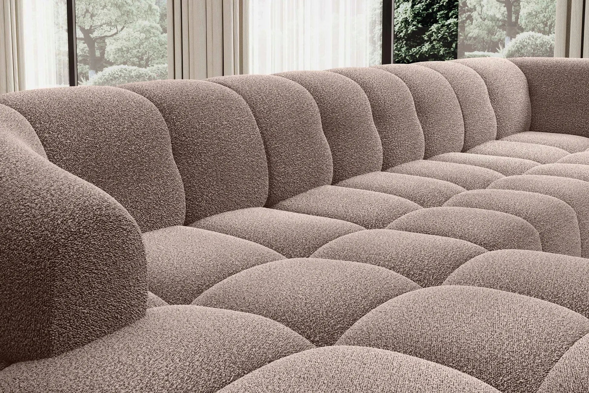 Canapé Panoramique Convertible Électrique VELPA XL - 355 x 205 x 183 cm WERSAL